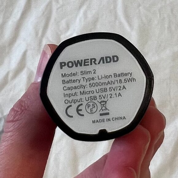 PowerAdd Slim 2 USB Portable Charger with Charging Cord - Picture 3 of 5